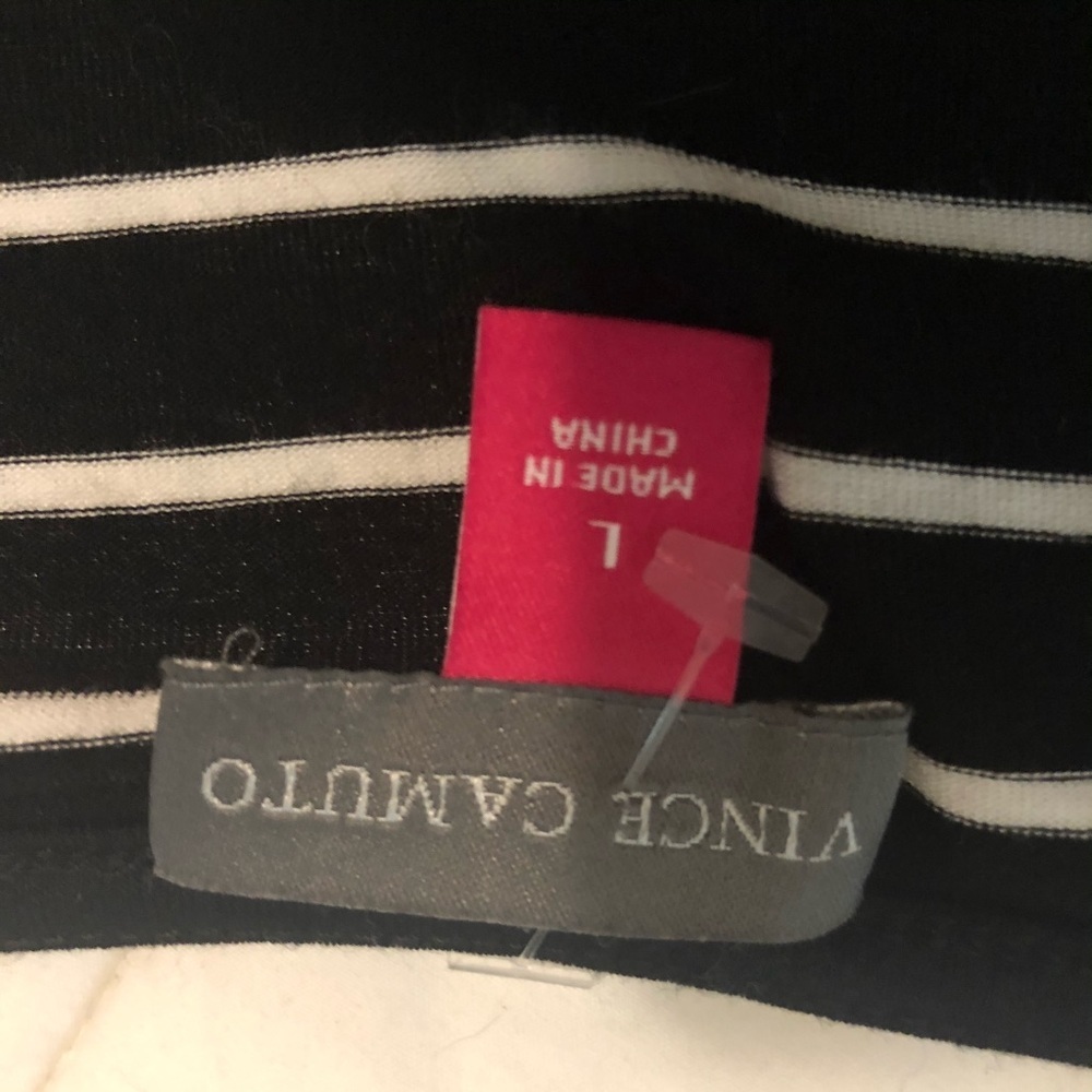 Vince Camuto Sleeveless Striped Shirt - Picture 2 of 4